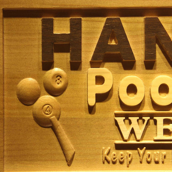 ADVPRO Name Personalized Pool Room Welcome Bar Wood Engraved Wooden Sign wpa0138-tm - Details 2