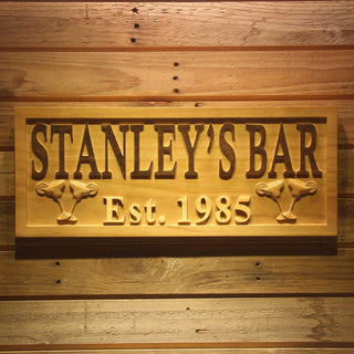 ADVPRO Name Personalized Home Bar with Year of Established Wood Engraved Wooden Sign wpa0140-tm - 18.25