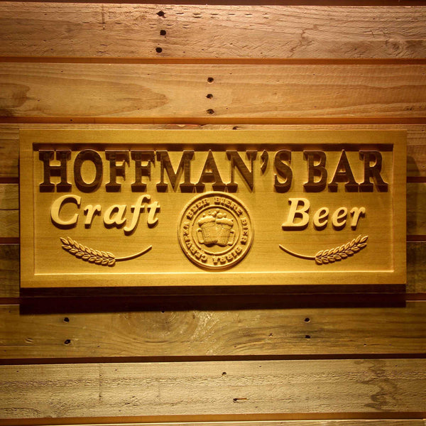 ADVPRO Name Personalized Bar Craft Beer Brewing Wood Engraved Wooden Sign wpa0143-tm - 18.25