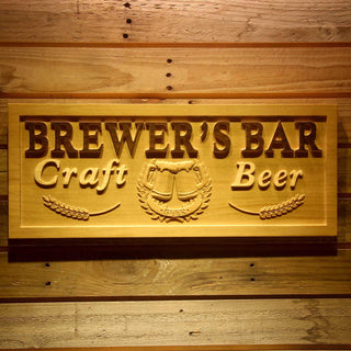 ADVPRO Name Personalized Bar Craft Beer Cheers Wood Engraved Wooden Sign wpa0144-tm - 18.25