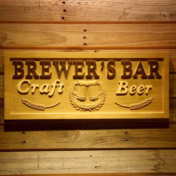 ADVPRO Name Personalized Bar Craft Beer Cheers Wood Engraved Wooden Sign wpa0144-tm - 18.25