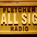ADVPRO Personalized Your Call Sign Fletcher Radio On Air Wood Engraved Wooden Sign wpa0147-tm - Details 1