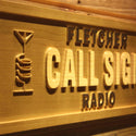 ADVPRO Personalized Your Call Sign Fletcher Radio On Air Wood Engraved Wooden Sign wpa0147-tm - Details 2