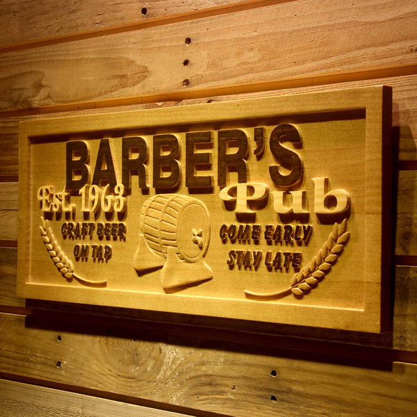 ADVPRO Name Personalized Home Pub with Established Year Wood Engraved Wooden Sign wpa0151-tm - 26.75