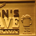 ADVPRO Name Personalized Man CAVE with Established Year Wood Engraved Wooden Sign wpa0152-tm - Details 2