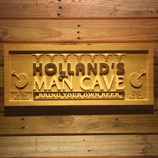ADVPRO Name Personalized Man CAVE Dart Bring Your Own Beer Wood Engraved Wooden Sign wpa0153-tm - 18.25