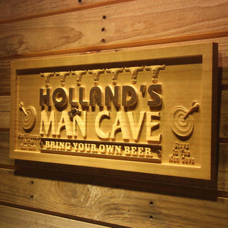ADVPRO Name Personalized Man CAVE Dart Bring Your Own Beer Wood Engraved Wooden Sign wpa0153-tm - 23