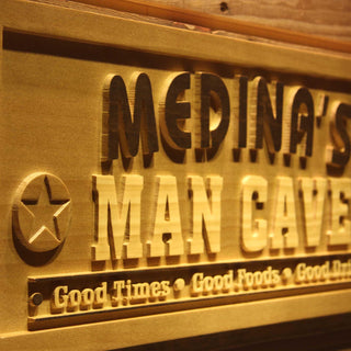 ADVPRO Name Personalized Man CAVE Stars Decoration Wood Engraved Wooden Sign wpa0154-tm - Details 1