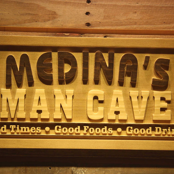 ADVPRO Name Personalized Man CAVE Stars Decoration Wood Engraved Wooden Sign wpa0154-tm - Details 2