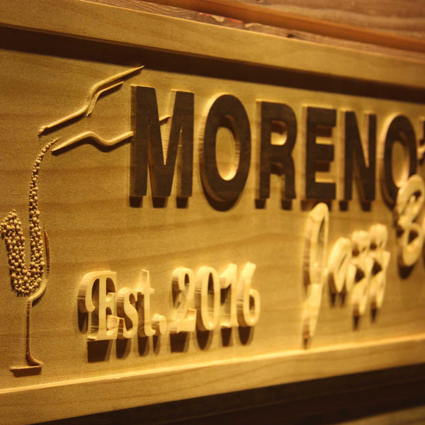 ADVPRO Name Personalized Jazz Bar with Established Year Wood Engraved Wooden Sign wpa0155-tm - Details 1