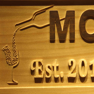 ADVPRO Name Personalized Jazz Bar with Established Year Wood Engraved Wooden Sign wpa0155-tm - Details 2