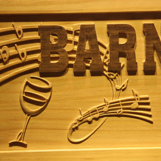 ADVPRO Name Personalized Bar with Music Note Established Year Wood Engraved Wooden Sign wpa0158-tm - Details 2
