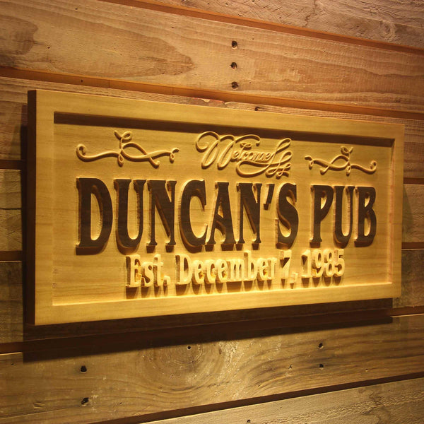 ADVPRO Name Personalized Pub Home BAR with Established Date Wood Engraved Wooden Sign wpa0161-tm - 23