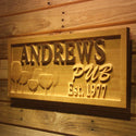 ADVPRO Name Personalized Pub Red Wine Glass with Est. Year Wood Engraved Wooden Sign wpa0163-tm - 26.75