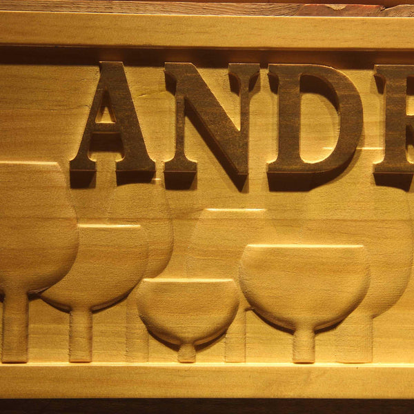 ADVPRO Name Personalized Pub Red Wine Glass with Est. Year Wood Engraved Wooden Sign wpa0163-tm - Details 3