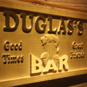 ADVPRO Name Personalized BAR Good Times Great Friends Wood Engraved Wooden Sign wpa0168-tm - Details 1