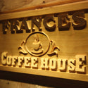ADVPRO Name Personalized Coffee House Cup Decoration Wood Engraved Wooden Sign wpa0173-tm - Details 1