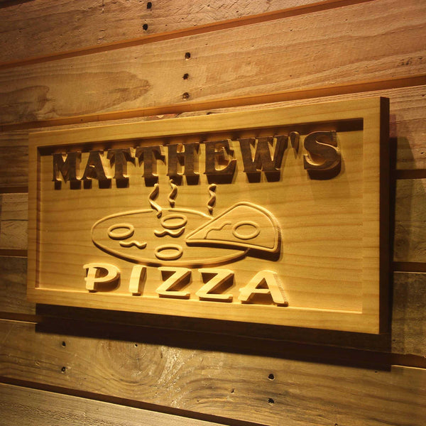 ADVPRO Name Personalized Pizza Shop Decoration Wood Engraved Wooden Sign wpa0174-tm - 26.75