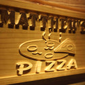 ADVPRO Name Personalized Pizza Shop Decoration Wood Engraved Wooden Sign wpa0174-tm - Details 1