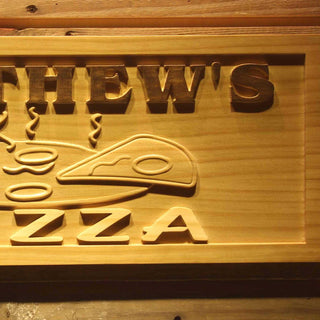 ADVPRO Name Personalized Pizza Shop Decoration Wood Engraved Wooden Sign wpa0174-tm - Details 2