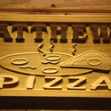 ADVPRO Name Personalized Pizza Shop Decoration Wood Engraved Wooden Sign wpa0174-tm - Details 3