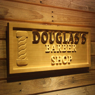ADVPRO Name Personalized Barber Shop Pole Hair Cut Wood Engraved Wooden Sign wpa0175-tm - 23