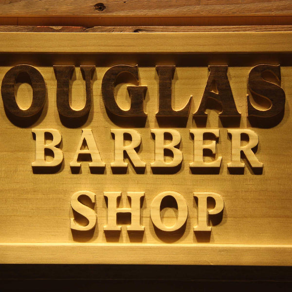 ADVPRO Name Personalized Barber Shop Pole Hair Cut Wood Engraved Wooden Sign wpa0175-tm - Details 3