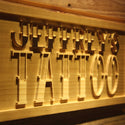 ADVPRO Name Personalized Tattoo Shop Display Wood Engraved Wooden Sign wpa0176-tm - Details 1
