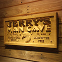 ADVPRO Name Personalized Man CAVE Eagle My Country My Cave Wood Engraved Wooden Sign wpa0179-tm - 26.75