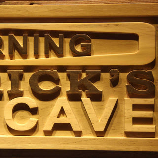 ADVPRO Name Personalized Man CAVE Warning Wood Engraved Wooden Sign wpa0182-tm - Details 3