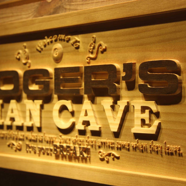 ADVPRO Name Personalized Man CAVE It's Your Break Wood Engraved Wooden Sign wpa0185-tm - Details 2