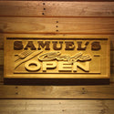 ADVPRO Name Personalized CAF� Open Kitchen Bistro Decoration Wood Engraved Wooden Sign wpa0186-tm - 18.25