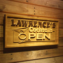 ADVPRO Name Personalized Cocktails Glass Open Bar Pub Wood Engraved Wooden Sign wpa0187-tm - 23