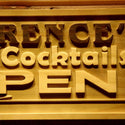 ADVPRO Name Personalized Cocktails Glass Open Bar Pub Wood Engraved Wooden Sign wpa0187-tm - Details 3
