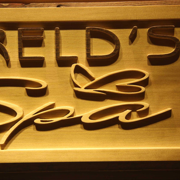 ADVPRO Name Personalized SPA Butterfly Massage Shop Wood Engraved Wooden Sign wpa0188-tm - Details 2