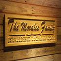 ADVPRO Family Name Personalized with Established Date Wood Engraved Wooden Sign wpa0191-tm - 23