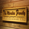 ADVPRO Family Name Personalized with Established Date Wood Engraved Wooden Sign wpa0191-tm - 26.75
