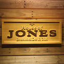 ADVPRO Family Name Personalized with Established Date Wood Engraved Wooden Sign wpa0192-tm - 18.25
