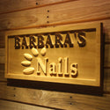 ADVPRO Name Personalized Nails Art Beauty Salon Decoration Wood Engraved Wooden Sign wpa0194-tm - 26.75
