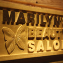 ADVPRO Name Personalized Beauty Salon Butterfly Decoration Wood Engraved Wooden Sign wpa0195-tm - Details 1
