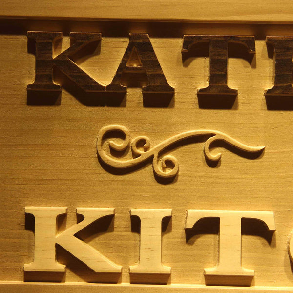 ADVPRO Name Personalized Kitchen Sun Decoration Wood Engraved Wooden Sign wpa0196-tm - Details 3