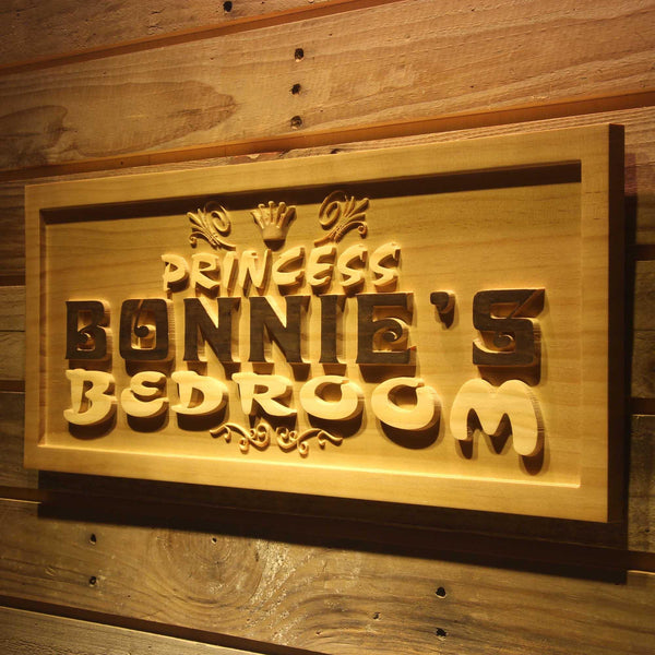 ADVPRO Name Personalized Princess Bedroom Girl Room Wood Engraved Wooden Sign wpa0197-tm - 26.75