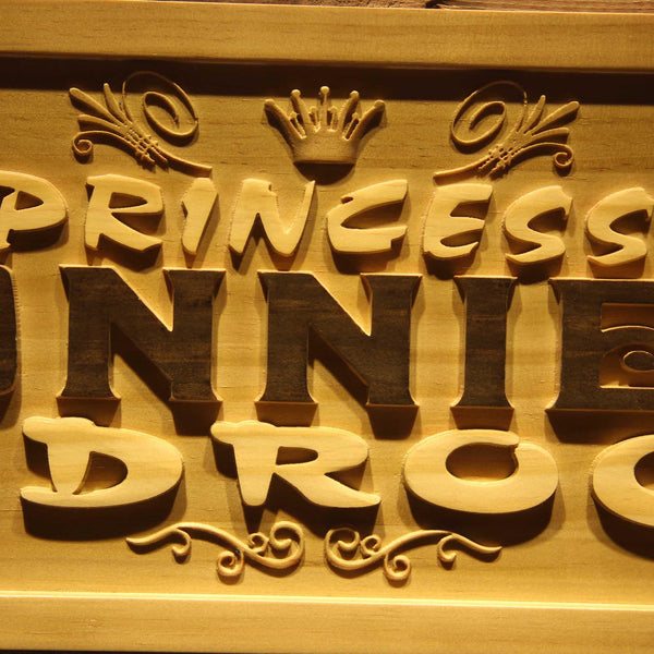 ADVPRO Name Personalized Princess Bedroom Girl Room Wood Engraved Wooden Sign wpa0197-tm - Details 1