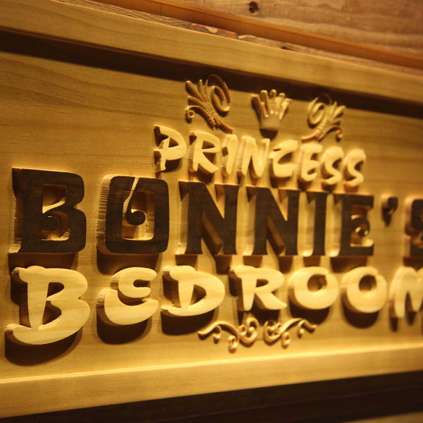 ADVPRO Name Personalized Princess Bedroom Girl Room Wood Engraved Wooden Sign wpa0197-tm - Details 2