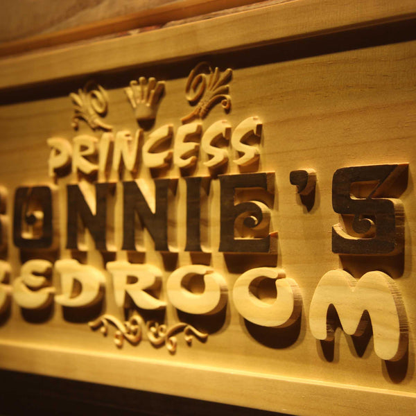 ADVPRO Name Personalized Princess Bedroom Girl Room Wood Engraved Wooden Sign wpa0197-tm - Details 3