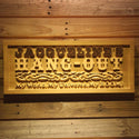 ADVPRO Name Personalized Hang Out Girl Room Decoration Wood Engraved Wooden Sign wpa0198-tm - 18.25