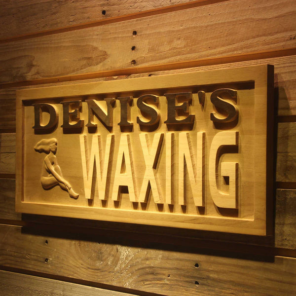 ADVPRO Name Personalized WAXING Beauty Salon Wood Engraved Wooden Sign wpa0200-tm - 26.75