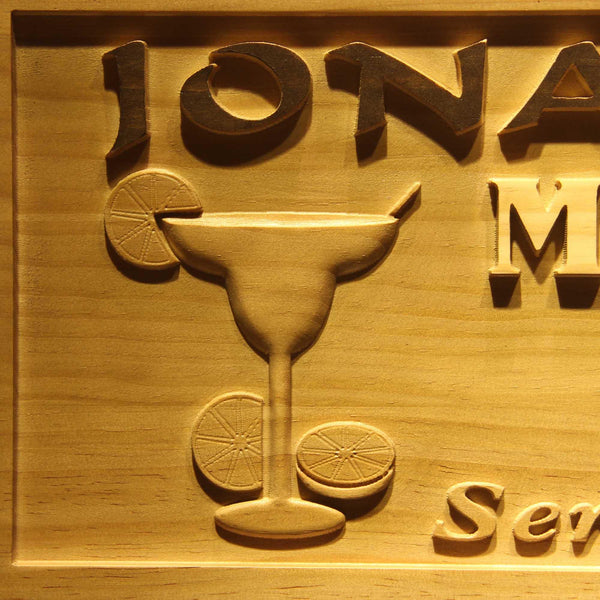 ADVPRO Name Personalized Margarita BAR Wine Club Wood Engraved Wooden Sign wpa0203-tm - Details 1