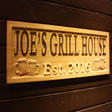ADVPRO Name Personalized Grill House with Est. Year Bar Wood Engraved Wooden Sign wpa0208-tm - 23