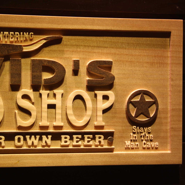 ADVPRO Name Personalized Wood Shop Bring Your Own Beer Wood Engraved Wooden Sign wpa0215-tm - Details 1